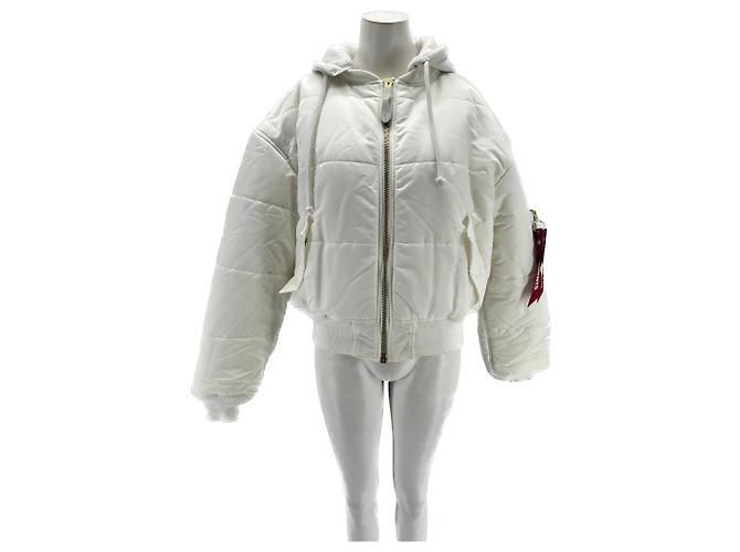ALPHA INDUSTRIES Abrigos T.Algodón Internacional XS Blanco