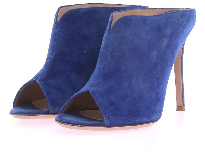 Mules y zuecos Gianvito Rossi T.EU 37.5 de ante Azul