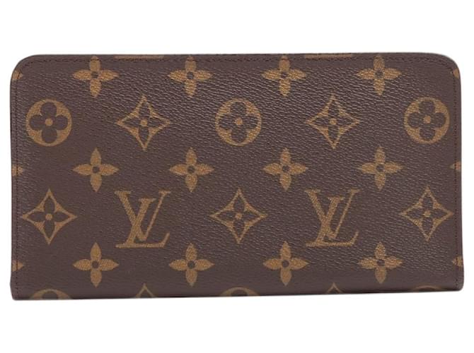 Louis Vuitton braun 2000 Monogramm Porto Monesip Reißverschluss Brieftasche Leinwand  ref.1301995