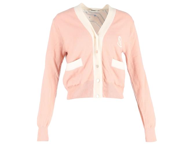 Sandro Button-Front Cardigan in Pink Wool  ref.1302111