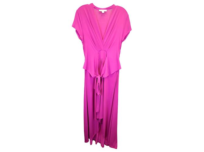Michael Kors High-Low Hem Maxi Dress in Purple Polyester  ref.1302115