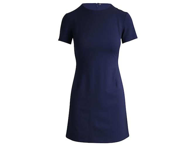 Mini-robe droite Theory en laine bleu marine  ref.1302154