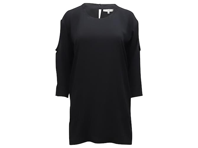 Iro Cut-Out Cold-Shoulder-Kleid aus schwarzem Polyester  ref.1302156