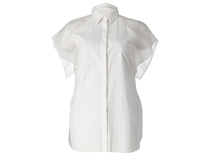 Top von Giambattista Valli aus weißer Baumwolle