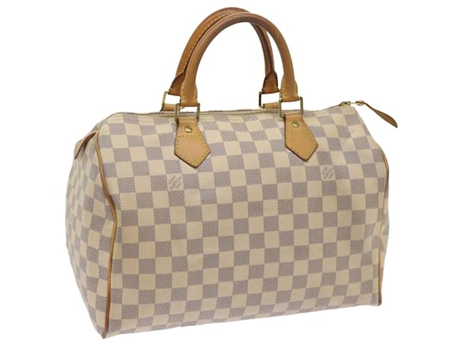 Louis Vuitton Damier Azur Speedy 30 Hand Bag N41533 LV Auth 68404  ref.1302246