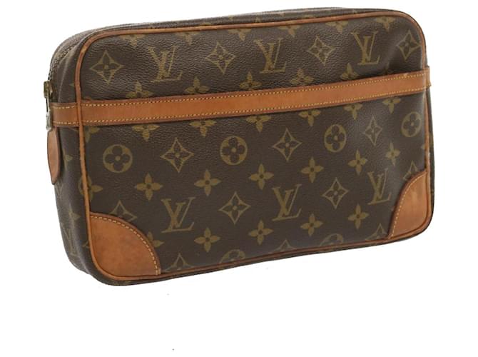 Louis Vuitton Monogram Compiegne 28 Clutch Bag M51845 LV Auth yk11058 Cloth  ref.1302269