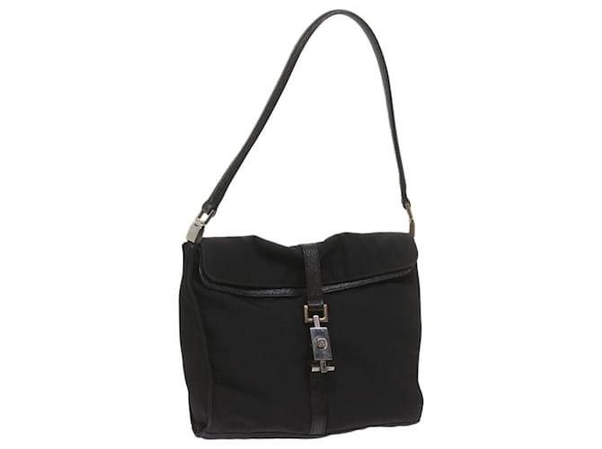 Bolsa de mão GUCCI Jackie em lona preta 001 3734 001274 Ep de autenticação3564 Preto  ref.1302272