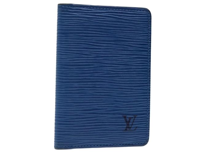 LOUIS VUITTON Epi Organizer Dupoch Card Case Bleu M60623 LV Auth yk11170 Cuir  ref.1302305