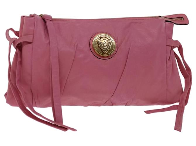 GUCCI Clutch Bag Leather Pink 197016 Auth hk1167  ref.1302317