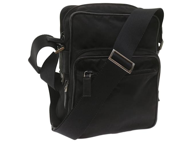 PRADA Shoulder Bag Nylon Black Auth 67601  ref.1302324