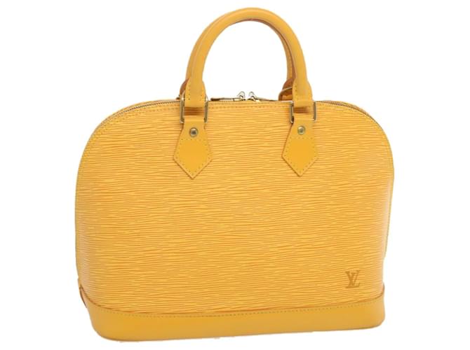 LOUIS VUITTON Epi Alma Hand Bag Tassili Yellow M52149 LV Auth 66314 Leather  ref.1302329