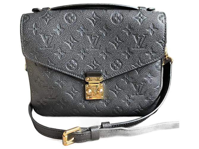 Louis Vuitton Metis Bag Black Leather  ref.1302377
