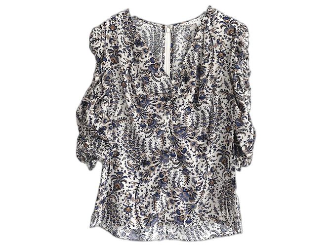 Veronica Beard Henrietta Blouse Floral Silk Print