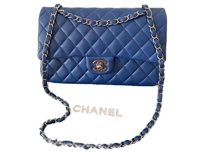 Timeless Chanel Intemporel Azul Couro  ref.1302390