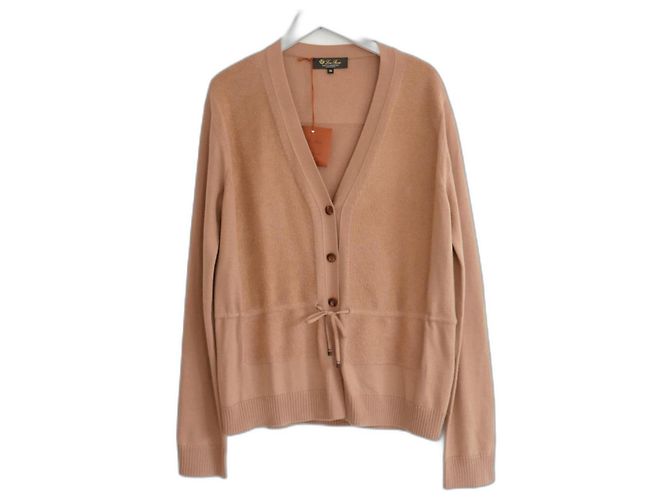 Loro Piana Wetherlam Baby-Kaschmir-Strickjacke Kamel