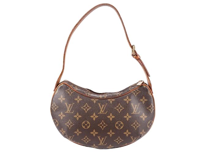 Louis Vuitton Canvas Monogram Croissant PM Shoulder Bag Brown Leather  ref.1302450