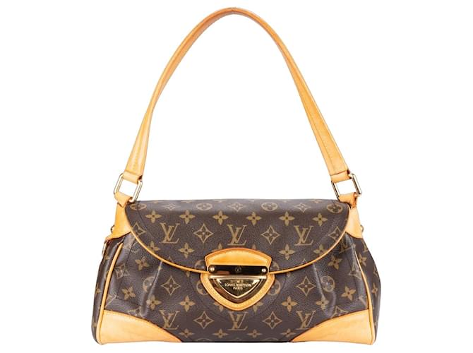 Louis Vuitton Canvas Monogram Beverly Shoulder Bag Brown Leather  ref.1302477