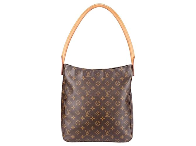 Louis Vuitton Canvas Monogram Looping GM Shoulder Bag Brown Leather  ref.1302479