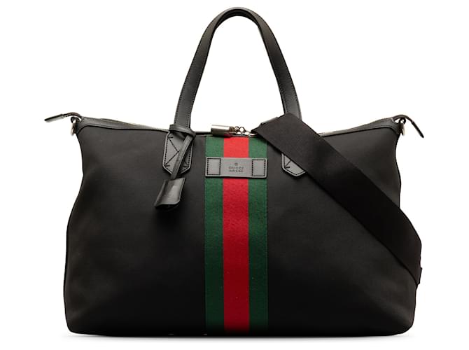 Gucci Black Techno Canvas Web Travel Bag Cloth Cloth  ref.1302561