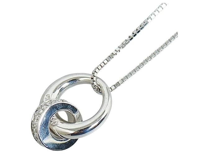 Céline 18k Gold Venetian Chain Daimond Ring Pendant Necklace Metal  ref.1302791