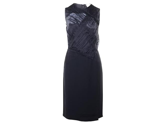 3.1 Phillip Lim Black Dress With Lace Details Silk  ref.1302802