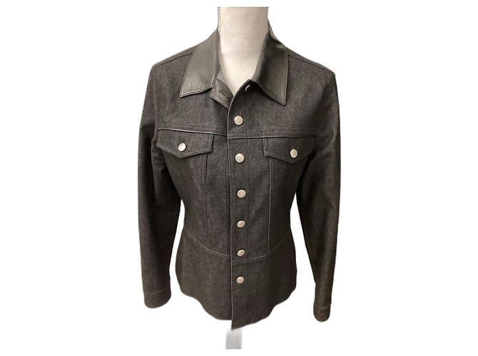 Chaleco vaquero Escada Sport gris oscuro algodón Gris antracita