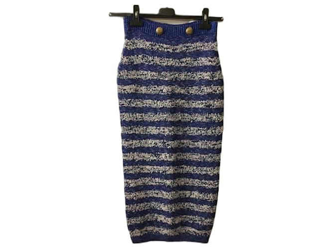 Elisabetta Franchi Skirts Blue Cotton  ref.1302823