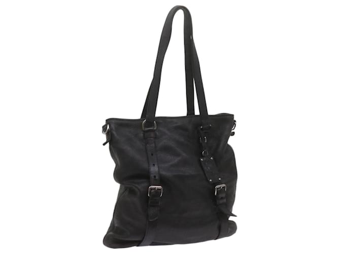 PRADA Tote Bag Leather Black Auth 68223  ref.1302878