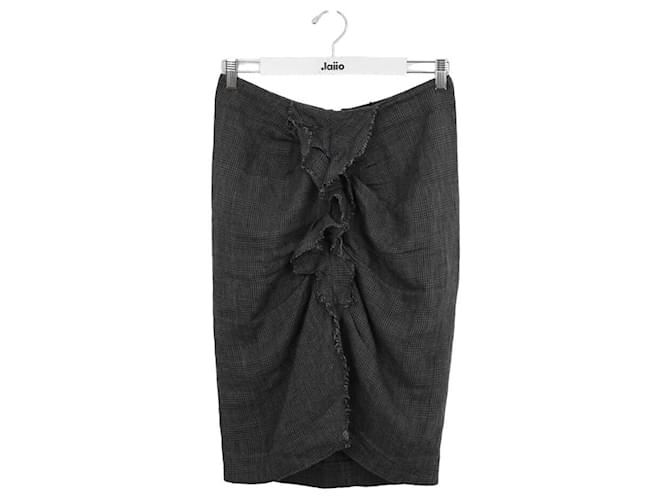 Isabel Marant Etoile Linen skirt Dark grey  ref.1302903