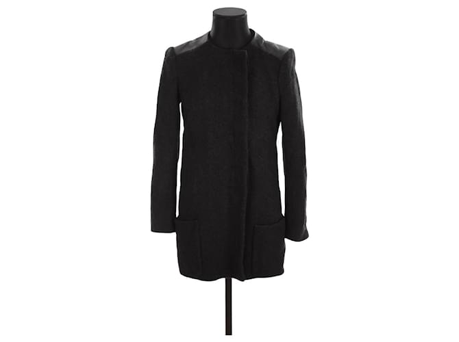 Maje Wool coat Black  ref.1302907