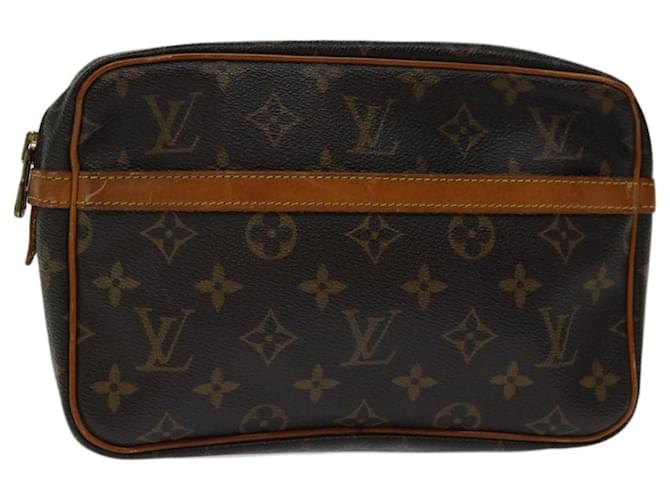 Louis Vuitton Monogram Compiegne 23 Bolsa de Embreagem M51847 LV Auth yk10999 Monograma Lona  ref.1302949