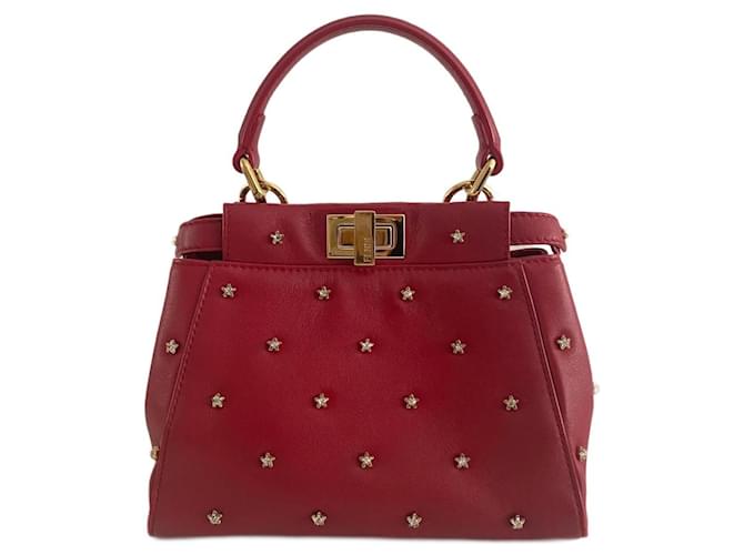 Fendi Peekaboo Red Leather  ref.1303031