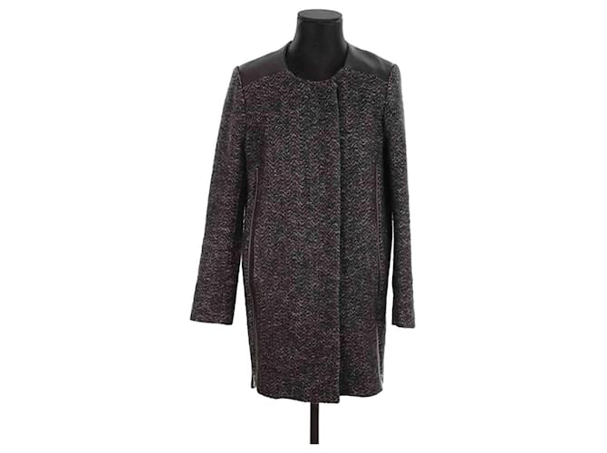 Maje Wool coat Black  ref.1303040