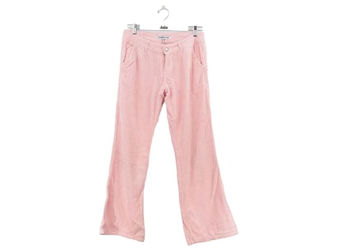 Autre Marque Wide cotton pants Pink  ref.1303045
