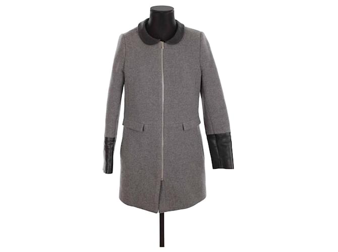 Claudie Pierlot Wool coat Grey  ref.1303048