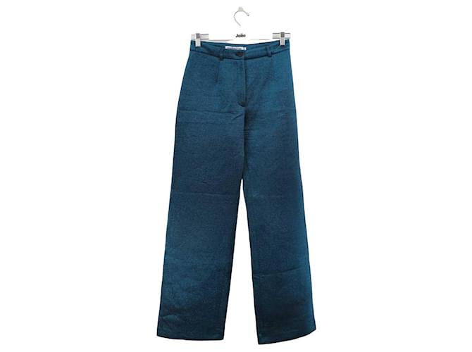 Autre Marque Blue Wide Leg Trousers Polyester  ref.1303052