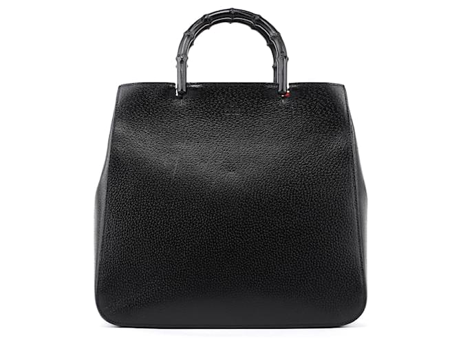 GUCCI Totes Leather Black Bamboo  ref.1303099