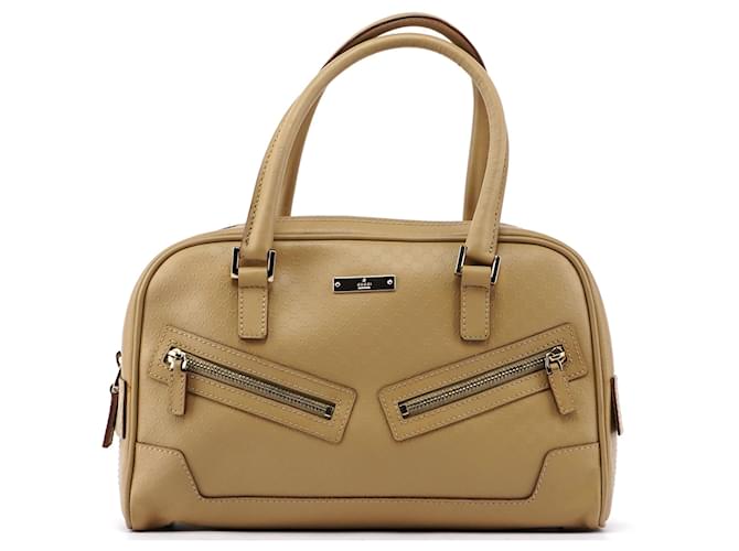 GUCCI Totes Leather Beige Jackie  ref.1303114