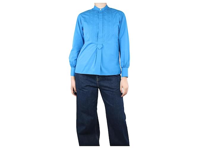 Autre Marque Blue cotton shirt - size S  ref.1303206