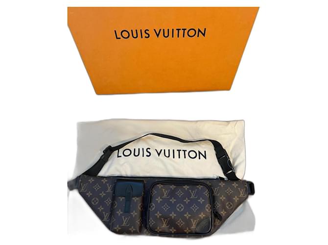 Bolso cinturón Louis Vuitton bumbag Castaño Cuero  ref.1303222