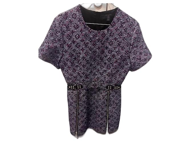 Louis Vuitton monogram dress Dark purple Cotton  ref.1303223