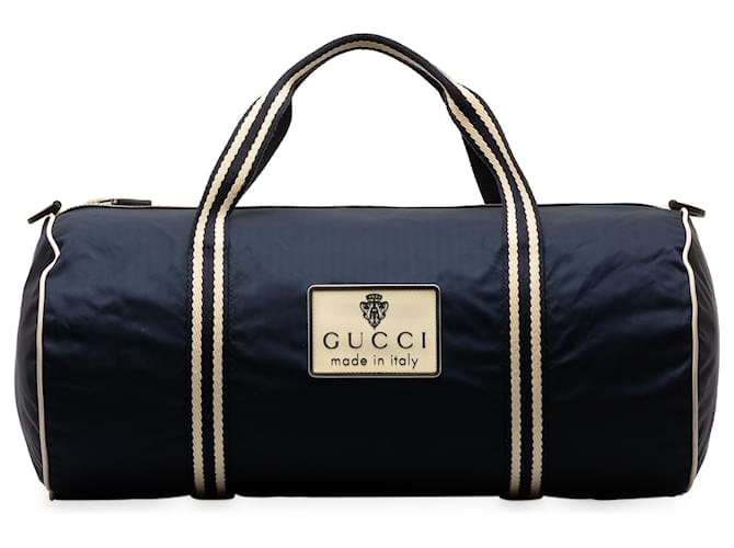Gucci Blue Sports Line Duffle Bag Navy blue Nylon Cloth  ref.1303243