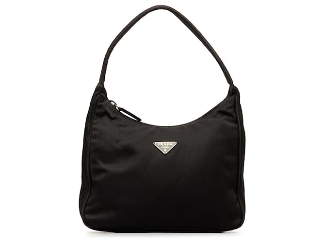 Prada Black Tessuto Handbag Negro Nylon Paño  ref.1303244