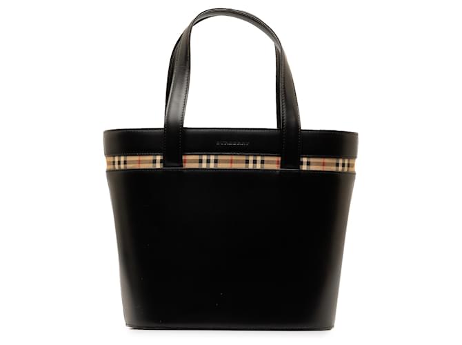 Burberry Black Leather Handbag Pony-style calfskin  ref.1303245