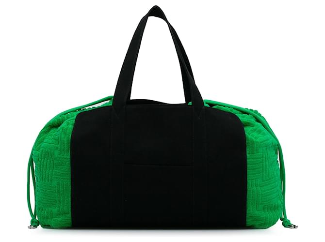 Bottega Veneta sac cabas noir à enroulement Coton Toile Tissu  ref.1303272