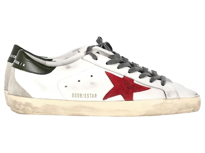 Golden Goose Superstar Low-Top Sneakers in White Leather  ref.1303334