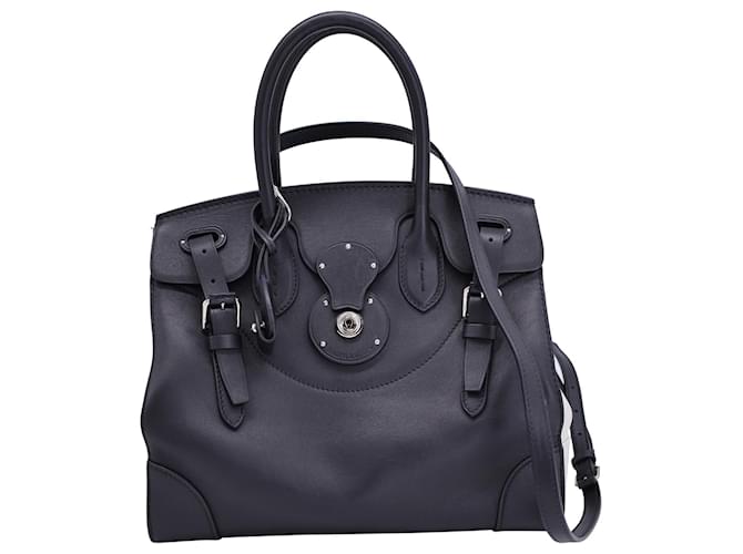 Ralph Lauren Ricky 33 Bag in black calf leather leather Pony-style calfskin  ref.1303370