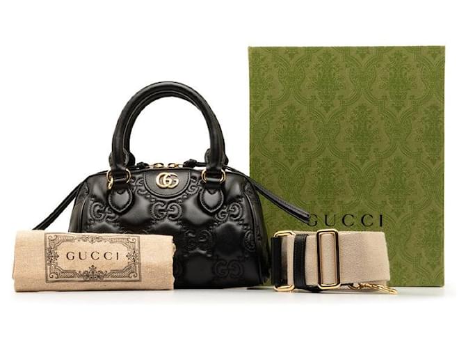 Gucci GG Matelassé Medium Handbag 702251 Leather  ref.1303406