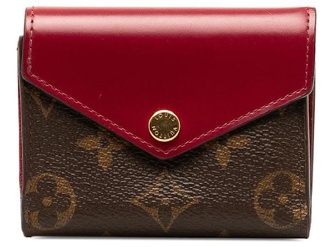 Portefeuille bifold Louis Vuitton Monogram Zoe M62932 en très bon état Plastique Marron  ref.1303414