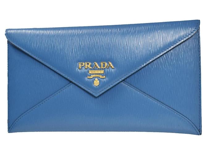Prada Blue Leather  ref.1303467